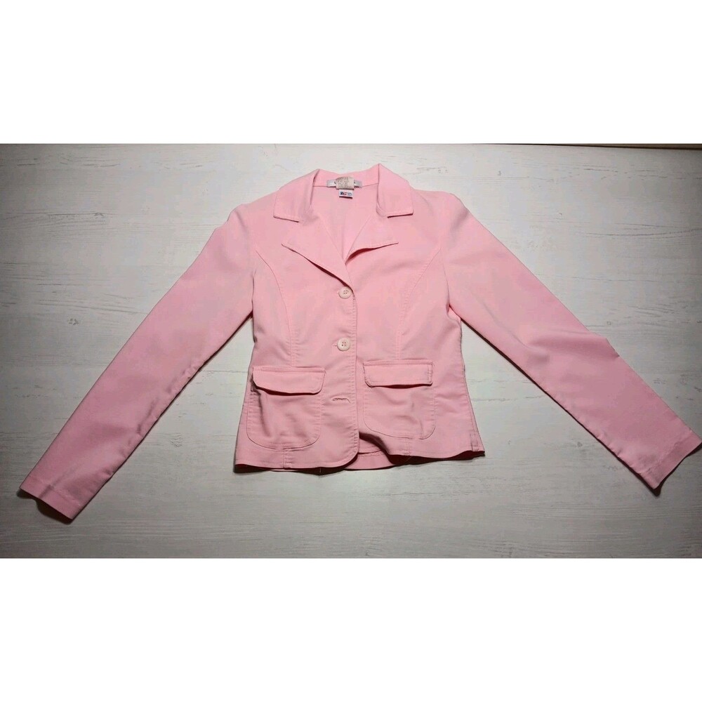 La Belle Fashions Juniors  Women's Blazer Jacket Size 3 Made in USA Pink
